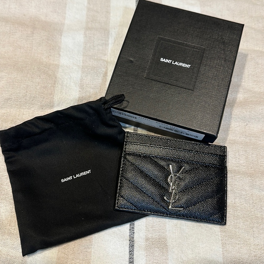 YSL Black Card Holder